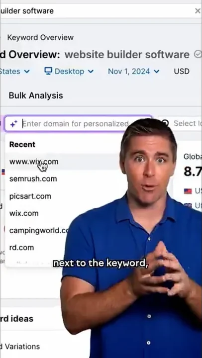Semrush presenter-led video