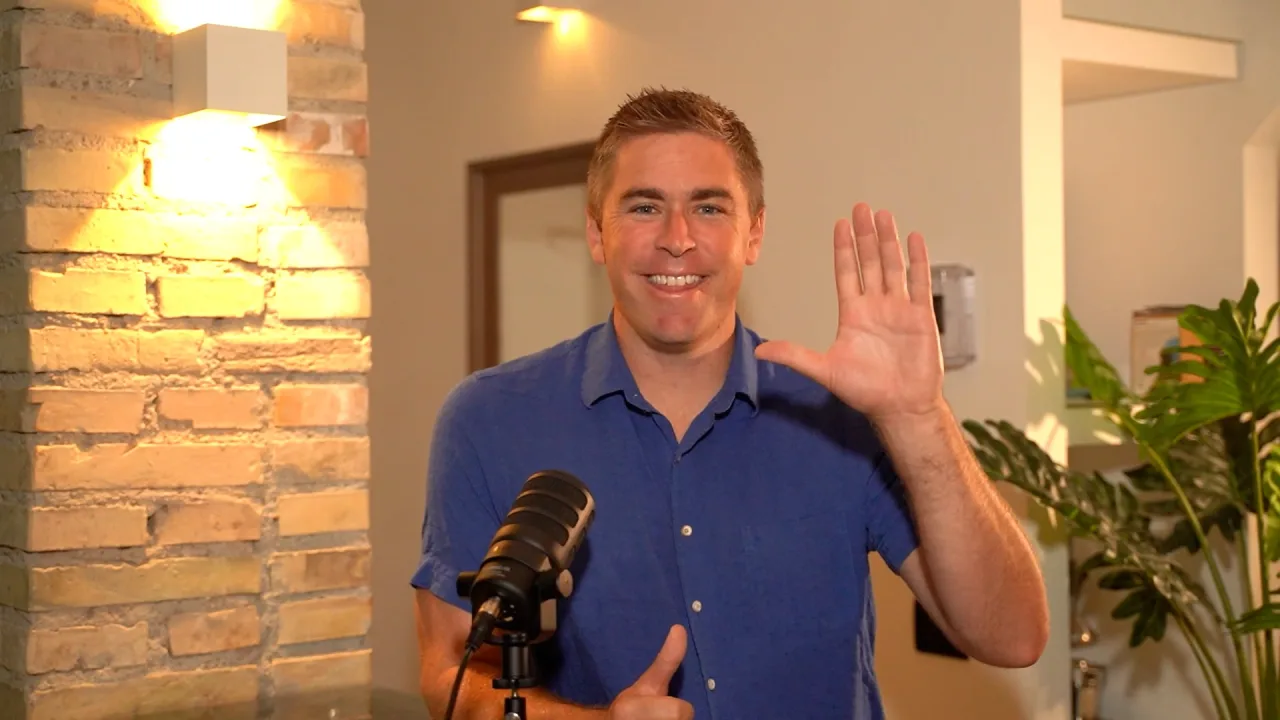 Eric Presnall waving in a thank-you video for Main Street Connections
