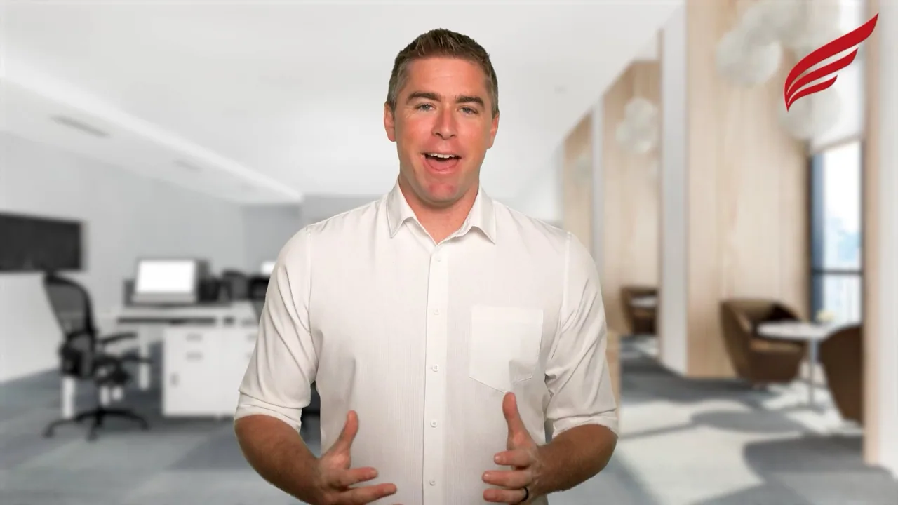 Eric Presnall presenting in the video funnel for The Elevation Group