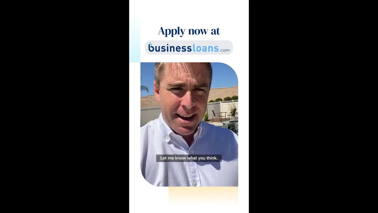 BusinessLoans.com presenter-led video ad